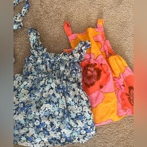 Bundle 2 Two Baby Gap Girl Toddler Summer Floral Dresses